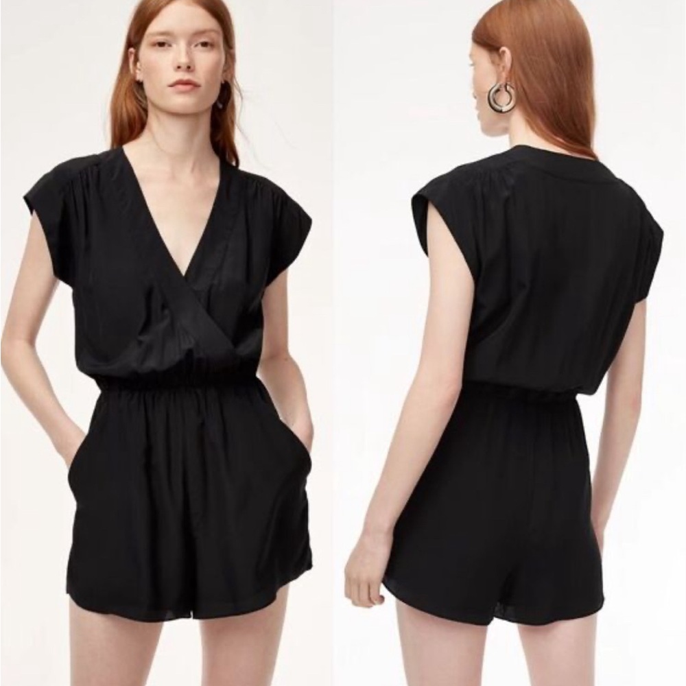 Babaton Aritzia Silk Romper